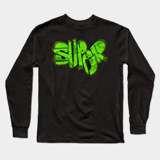 Super graffiti green Long Sleeve T-Shirt